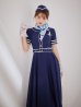 画像10: 【即日発送！】【ハロウィン】CAロングフレアワンピース 【コスプレ5点セット】 【S-XLサイズ/1カラー】[OF01]