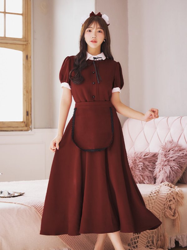 画像11: 【SALE!!】【即日発送】【ハロウィン】クラシカル洋館メイド 【コスプレ3点セット】 【S-XLサイズ/1カラー】[OF01]