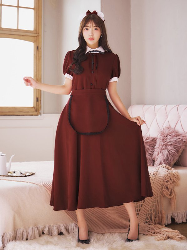 画像12: 【SALE!!】【即日発送】【ハロウィン】クラシカル洋館メイド 【コスプレ3点セット】 【S-XLサイズ/1カラー】[OF01]