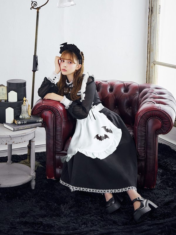 画像16: 【SALE!!】【即日発送！】【ハロウィン】クラシックメイドロングワンピース 【コスプレ3点セット】【S-XLサイズ/1カラー】[OF01]