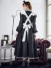 画像18: 【即日発送！】【ハロウィン】クラシックメイドロングワンピース 【コスプレ3点セット】【S-XLサイズ/1カラー】[YMT]