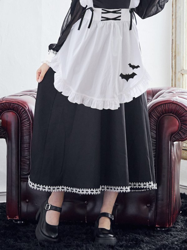 画像20: 【SALE!!】【即日発送！】【ハロウィン】クラシックメイドロングワンピース 【コスプレ3点セット】【S-XLサイズ/1カラー】[OF01]