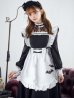 画像7: 【即日発送！】【ハロウィン】クラシックメイドロングワンピース 【コスプレ3点セット】【S-XLサイズ/1カラー】[YMT]
