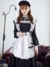 画像8: 【即日発送！】【ハロウィン】クラシックメイドロングワンピース 【コスプレ3点セット】【S-XLサイズ/1カラー】[YMT]