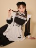 画像1: 【即日発送】【ハロウィン】クラシックメイドロングワンピース【コスプレ3点セット】【S-XLサイズ/1カラー】[OF03] (1)