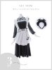 画像24: 【即日発送！】【ハロウィン】クラシックメイドロングワンピース 【コスプレ3点セット】【S-XLサイズ/1カラー】[YMT]