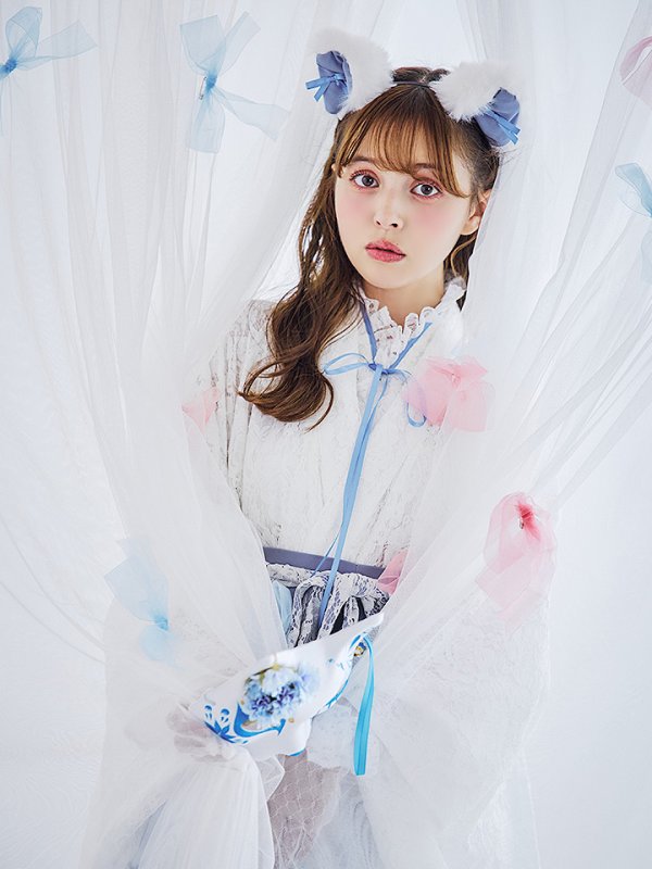 画像17: 【即日発送！】【ハロウィン】猫巫女レース袴 【コスプレ5点セット】 【FREEサイズ/2カラー】[HC03-OMN]