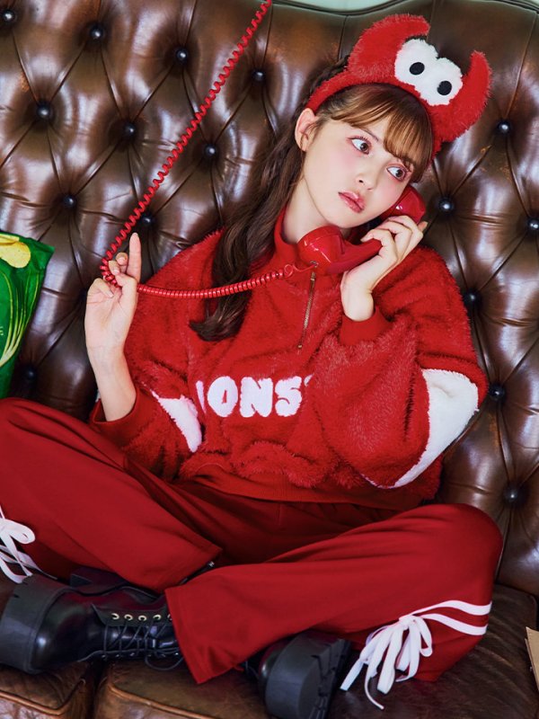 画像11: 【SALE!!】【即日発送！】【ハロウィン】モンスターハーフジップセット 【コスプレ3点セット】 【S-XLサイズ/1カラー】[HC03]