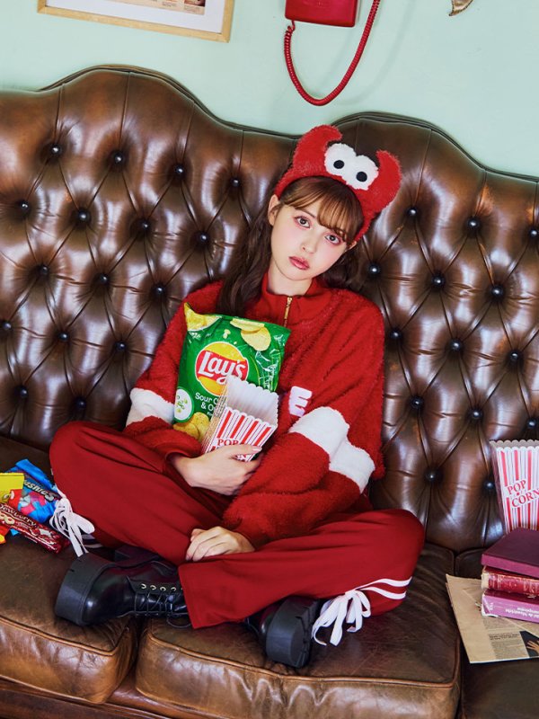 画像3: 【SALE!!】【即日発送！】【ハロウィン】モンスターハーフジップセット 【コスプレ3点セット】 【S-XLサイズ/1カラー】[HC03]