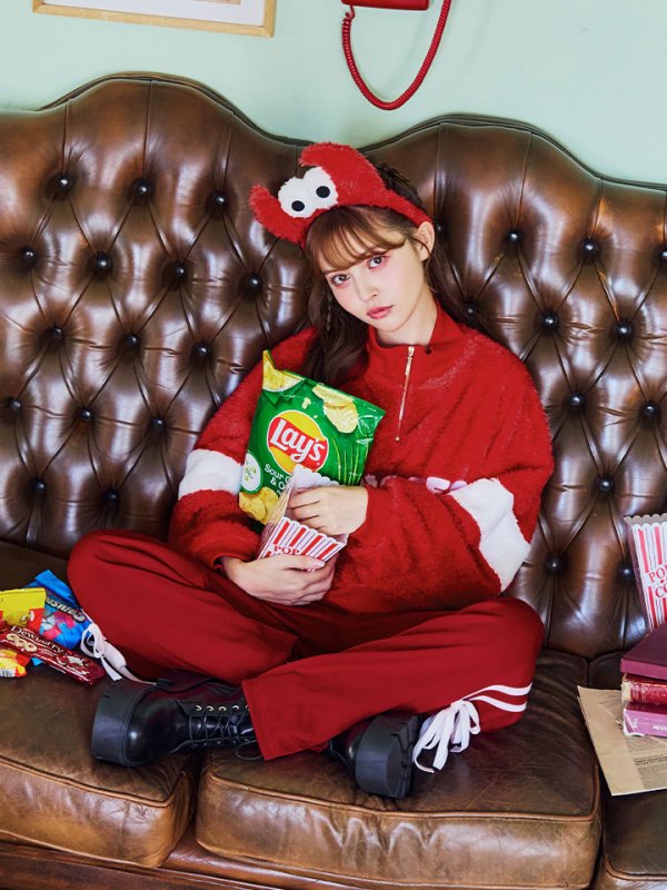 画像6: 【SALE!!】【即日発送！】【ハロウィン】モンスターハーフジップセット 【コスプレ3点セット】 【S-XLサイズ/1カラー】[HC03]