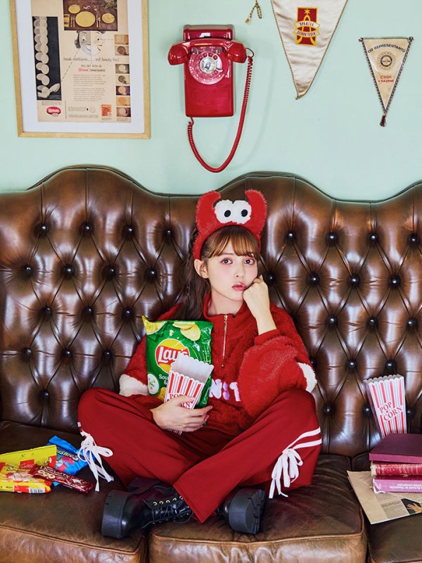 画像8: 【SALE!!】【即日発送！】【ハロウィン】モンスターハーフジップセット 【コスプレ3点セット】 【S-XLサイズ/1カラー】[HC03]