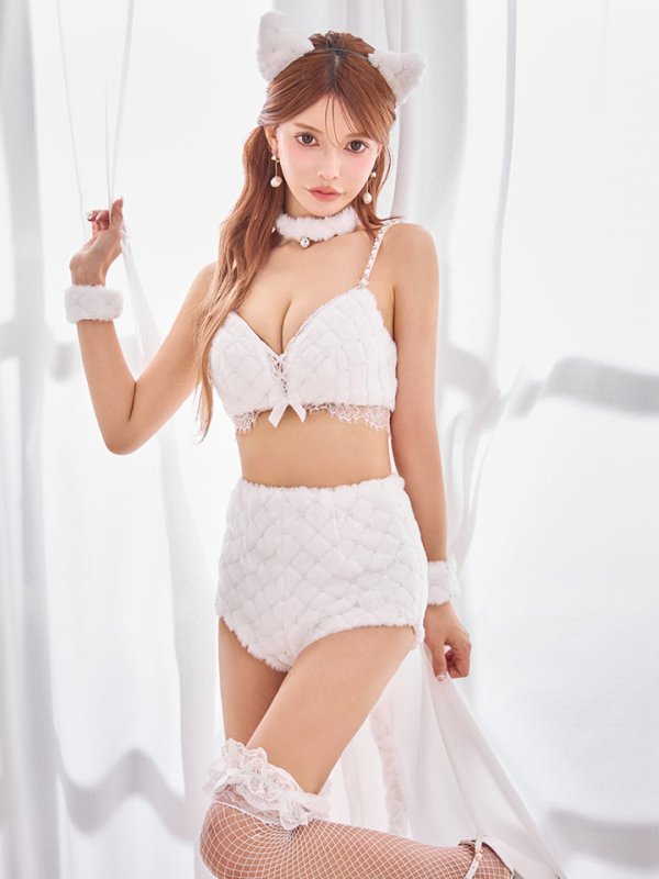 画像20: 【即日発送】【ハロウィン】ビジューファーキャットパンツセットアップ【コスプレ6点セット】【XS-Lサイズ/3カラー】[HC03]