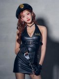 【即日発送】【ハロウィン】レザーアメスリポリスセットアップ【コスプレ6点セット】【XS-Mサイズ/1カラー】[HC03]明日花キララ着用
