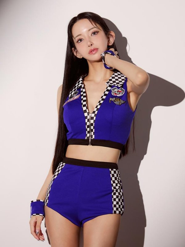 画像29: 【即日発送】【ハロウィン】レースクイーンセットアップ【コスプレ3点セット】【XS-Lサイズ/2カラー】[HC03]