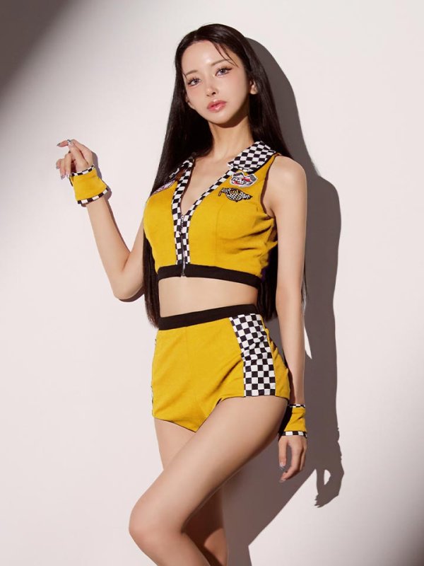 画像6: 【即日発送】【ハロウィン】レースクイーンセットアップ【コスプレ3点セット】【XS-Lサイズ/2カラー】[HC03]