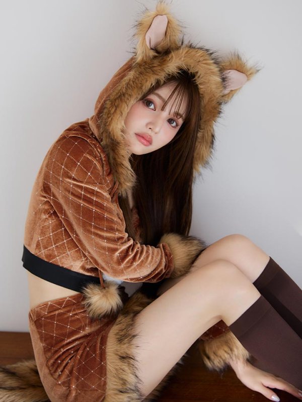 モデル:ちぃぽぽ 身長158cm 着用サイズ:Sサイズ