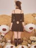 画像13: 【即日発送】【ハロウィン】オフショルプリーツ くまセットアップコスプレ【コスプレ5点セット】【XS-Lサイズ/1カラー】[OF04]