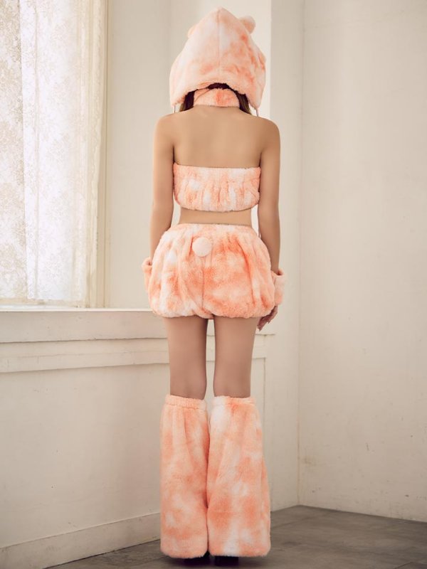 画像15: 【即日発送】【ハロウィン】パステルもこもこバニー【コスプレ7点セット】【フリーサイズ/6カラー】[HC03]