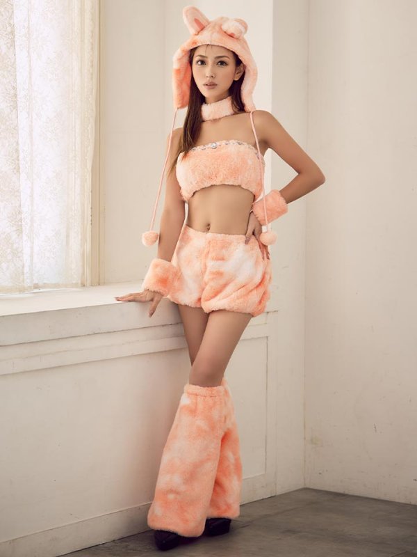 画像24: 【即日発送】【ハロウィン】パステルもこもこバニー【コスプレ7点セット】【フリーサイズ/6カラー】[HC03]