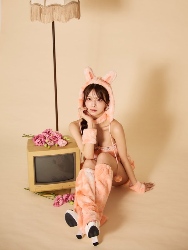 画像9: 【即日発送】【ハロウィン】パステルもこもこバニー【コスプレ7点セット】【フリーサイズ/6カラー】[HC03]