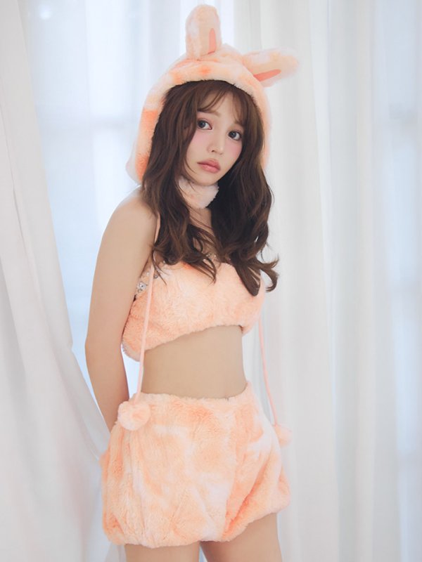 画像28: 【即日発送】【ハロウィン】パステルもこもこバニー【コスプレ7点セット】【フリーサイズ/6カラー】[HC03]