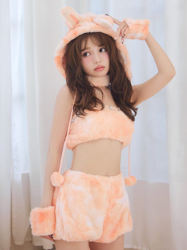 画像31: 【即日発送】【ハロウィン】パステルもこもこバニー【コスプレ7点セット】【フリーサイズ/6カラー】[HC03]