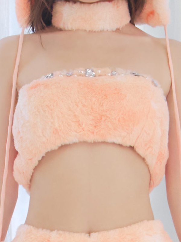 画像35: 【即日発送】【ハロウィン】パステルもこもこバニー【コスプレ7点セット】【フリーサイズ/6カラー】[HC03]