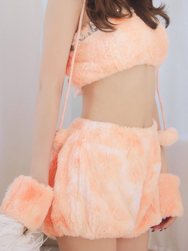 画像38: 【即日発送】【ハロウィン】パステルもこもこバニー【コスプレ7点セット】【フリーサイズ/6カラー】[HC03]