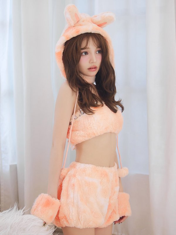 画像23: 【即日発送】【ハロウィン】パステルもこもこバニー【コスプレ7点セット】【フリーサイズ/6カラー】[HC03]