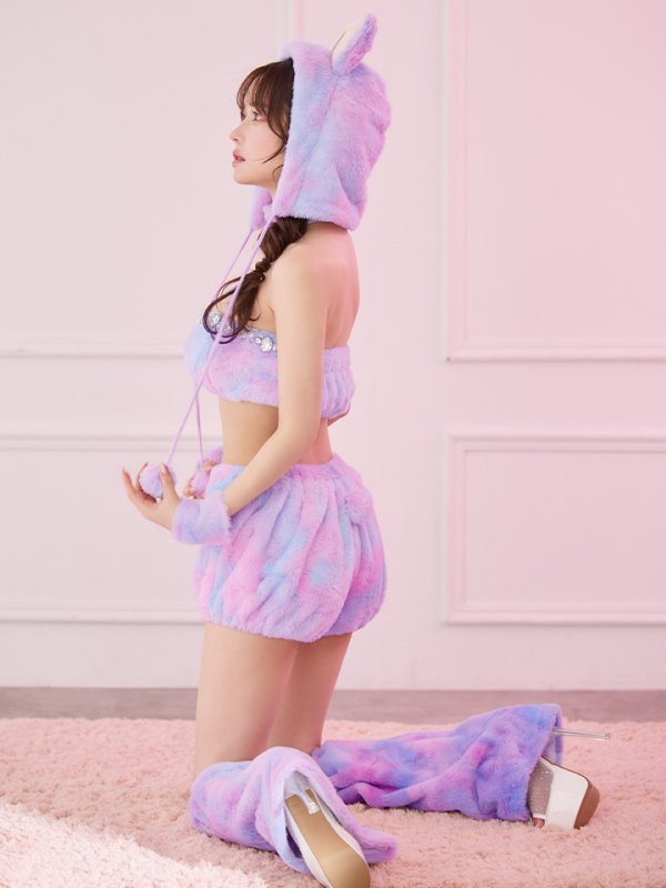 画像24: 【即日発送】【ハロウィン】パステルもこもこバニー【コスプレ7点セット】【フリーサイズ/6カラー】[HC03]