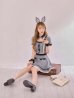 画像11: 【即日発送】【ハロウィン】グレンチェックセットアップバニー 【コスプレ6点セット】【XS-Mサイズ/1カラー】[OF01]