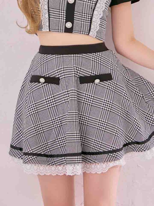 画像14: 【SALE!!】【即日発送】【ハロウィン】グレンチェックセットアップバニー 【コスプレ6点セット】【XS-Mサイズ/1カラー】[HC03]