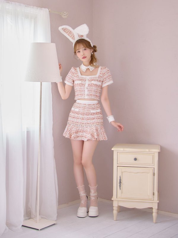 画像12: 【SALE!!】【即日発送】【ハロウィン】 ツイードセットアップバニー【コスプレ6点セット】【XS-Mサイズ/1カラー】[HC03]