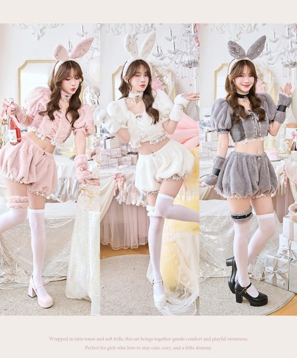 画像7: 【即日発送】スイートバニーラテセットアップ【マリームーン】【ハロウィンコスプレ9点セット】【フリーサイズ/3カラー】[HC03]