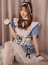 【即日発送】【送料無料！】【ハロウィン】アリスブルードリーミーメイド【Malymoon/マリームーン】 【コスプレ9点セット】【フリーサイズ/1カラー】[HC03]