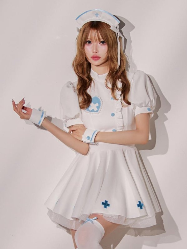 画像12: 【即日発送】【ハロウィン】ラブティントスカルナース【コスプレ5点セット】【Malymoon/マリームーン】【フリーサイズ/1カラー】[HC03]