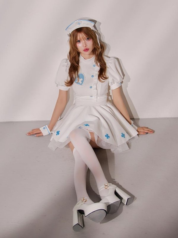 画像5: 【即日発送】【ハロウィン】ラブティントスカルナース【コスプレ5点セット】【Malymoon/マリームーン】【フリーサイズ/1カラー】[HC03]