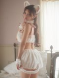 【SALE!!】【即日発送】【ハロウィン】 もこもこキャットリボンセットアップ 【コスプレ6点セット】 【Fサイズ/3カラー】[HC03]ももか着用