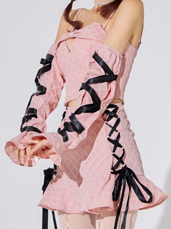 画像25: 【SALE!!】【即日発送！】【ハロウィン】アームカバー付きリボンセットアップ 【コスプレ7点セット】【S-Mサイズ/2カラー】[HC03]