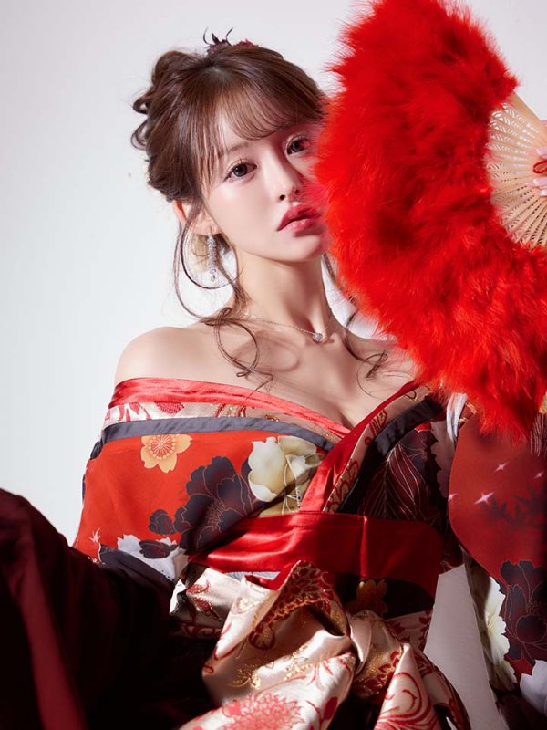 画像2: 【一部予約商品/2月上旬発送予定】【ハロウィン】花魁ショートインロングワンピース 【コスプレ】【S-XLサイズ/2カラー】[HC03]