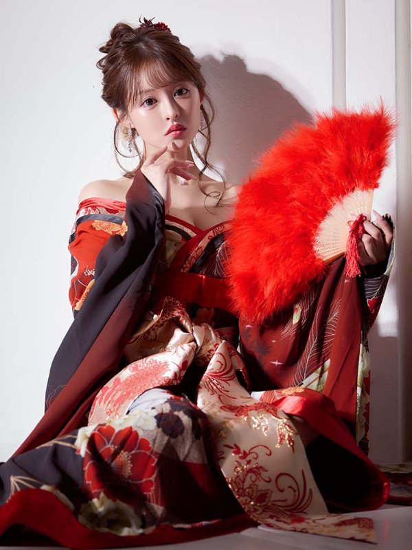 画像7: 【一部予約商品/2月上旬発送予定】【ハロウィン】花魁ショートインロングワンピース 【コスプレ】【S-XLサイズ/2カラー】[HC03]