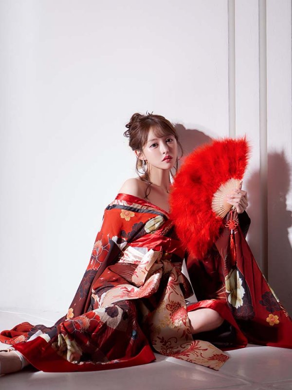 画像9: 【一部予約商品/2月上旬発送予定】【ハロウィン】花魁ショートインロングワンピース 【コスプレ】【S-XLサイズ/2カラー】[HC03]