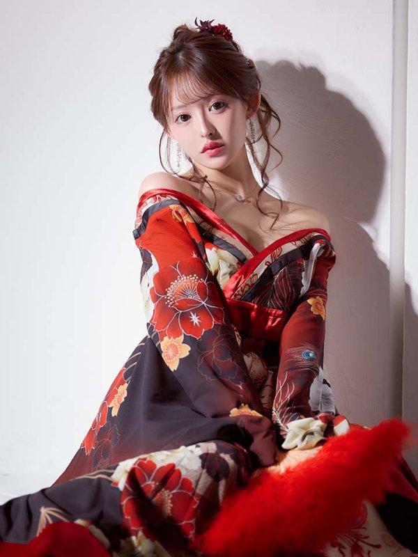 画像10: 【一部予約商品/2月上旬発送予定】【ハロウィン】花魁ショートインロングワンピース 【コスプレ】【S-XLサイズ/2カラー】[HC03]