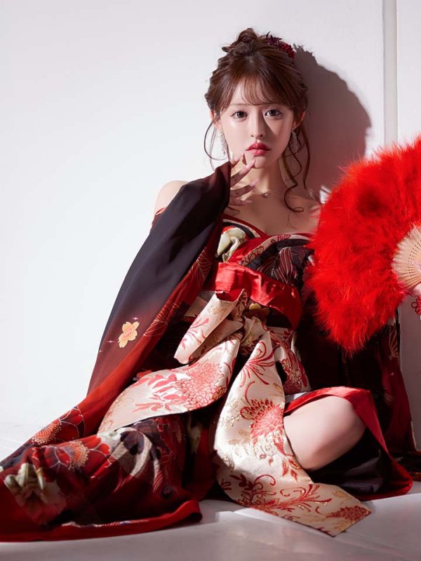 画像16: 【一部予約商品/2月上旬発送予定】【ハロウィン】花魁ショートインロングワンピース 【コスプレ】【S-XLサイズ/2カラー】[HC03]