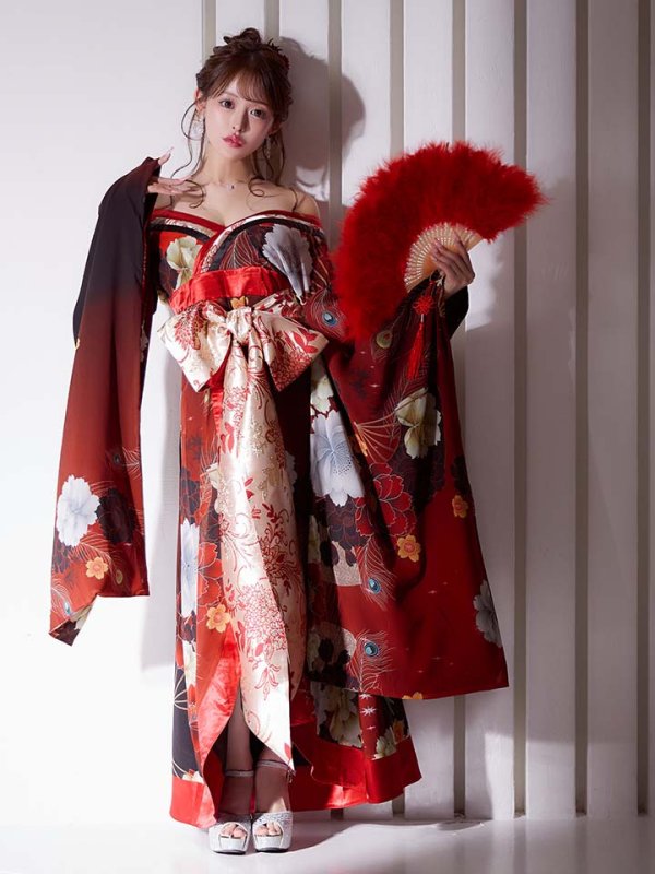 画像21: 【一部予約商品/2月上旬発送予定】【ハロウィン】花魁ショートインロングワンピース 【コスプレ】【S-XLサイズ/2カラー】[HC03]