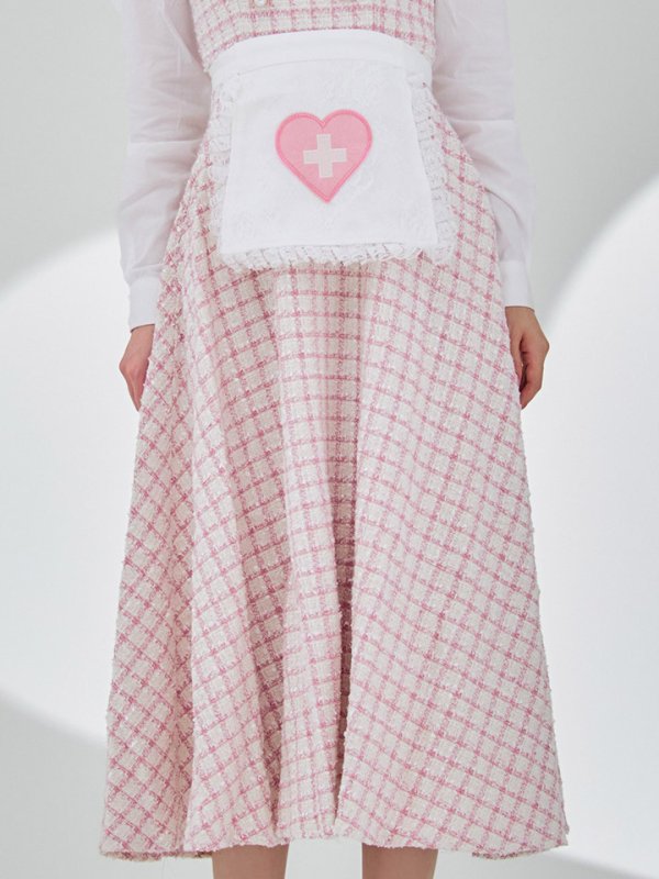 画像20: 【SALE!!】【即日発送！】【ハロウィン】ナースツイードロングフレア 【コスプレ3点セット】 【S-XLサイズ/1カラー】[HC03]