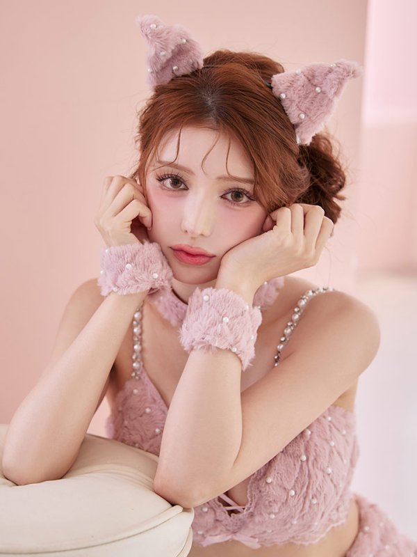 画像17: 【即日発送】【ハロウィン】ビジューファーキャットパンツセットアップ【コスプレ6点セット】【XS-Lサイズ/3カラー】[HC03]