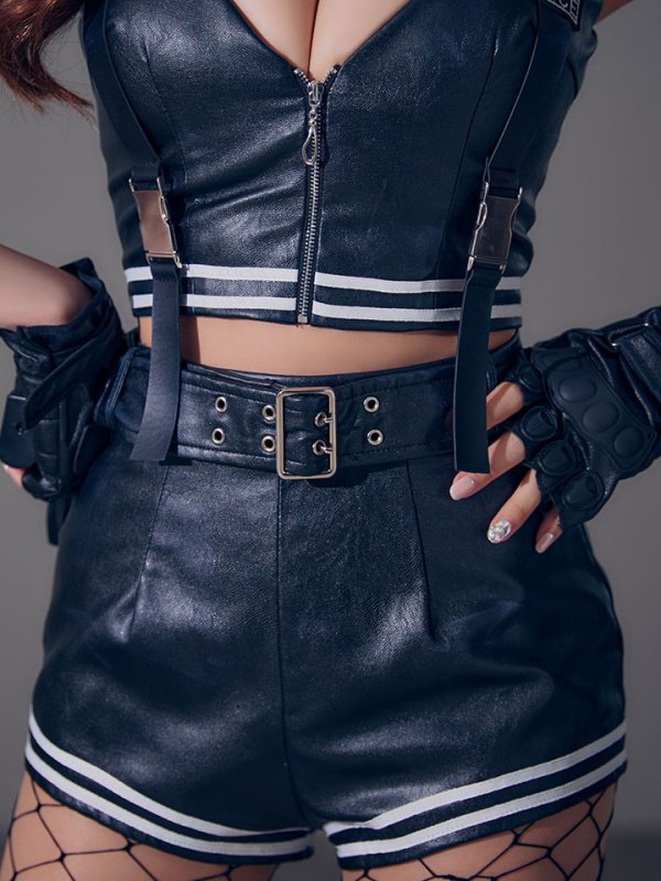 画像16: 【即日発送】【送料無料！】【ハロウィン】レザーポリスセットアップコスプレ【コスプレ8点セット】【XS-Mサイズ/1カラー】[HC03]