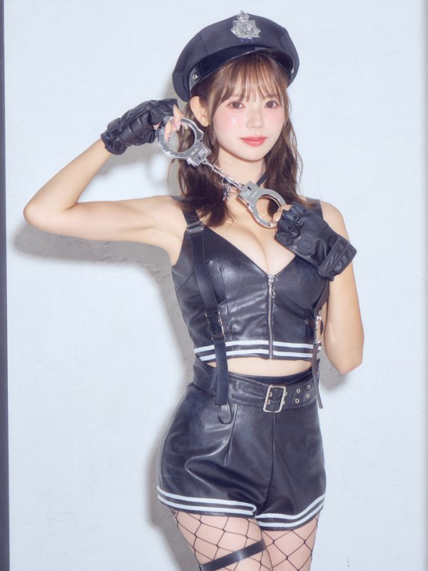 画像5: 【即日発送】【送料無料！】【ハロウィン】レザーポリスセットアップコスプレ【コスプレ8点セット】【XS-Mサイズ/1カラー】[HC03]