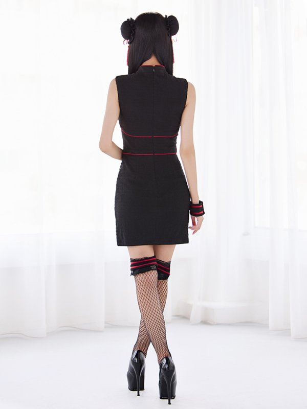 画像24: 【即日発送】【ハロウィン】 アメスリコルセットチャイナ 【コスプレ3点セット】【XS-XLサイズ/1カラー】/ シャーリングドラゴン刺繍タイトチャイナ 【コスプレ4点セット】 【XS-Lサイズ/1カラー】 (SE01YN)[HC03]